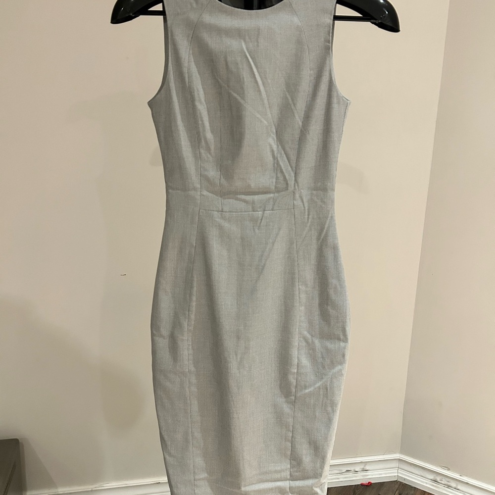 H&M Gray Midi Dress